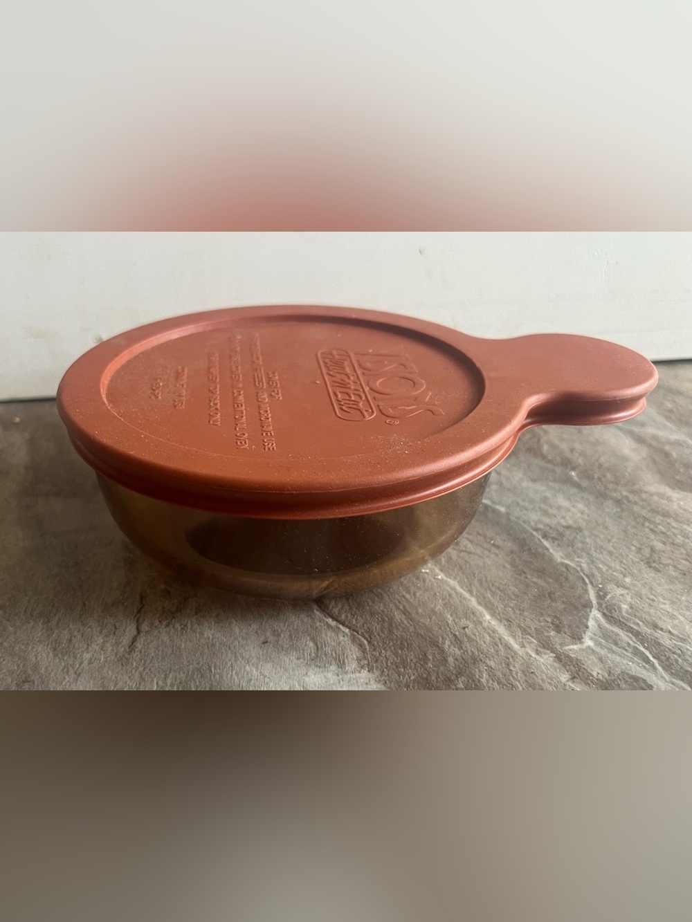 CORNING VISIONS Amber Heat & Eat Grab It Bowl & Lid V 150 B